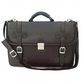 Piel Leather XXL Flap-Over Laptop Portfolio - Luggage Base